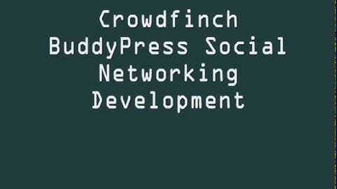 Crowdfinch BuddyPress Social Networking Development