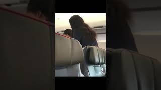 Woman on plane - Not real person original video