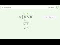 Long Division Problem 858/6: Step-by-Step Video Solution
