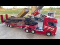 Aksi # Ep27 Excavator 1550, Dump Truk RC 1536 ,Mercedes Benz Arocs Scania RC Muatan Tanah ,bulldoze