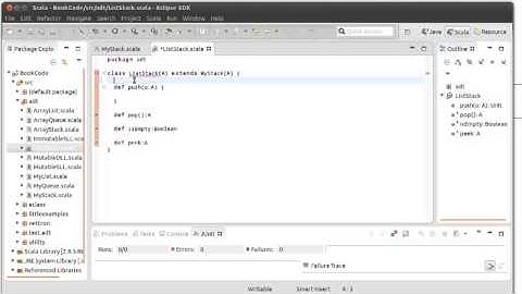 Linked List Based Stack using Scala