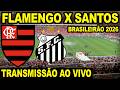 Flamengo x Santos ao Vivo no Maracanã 🏟️