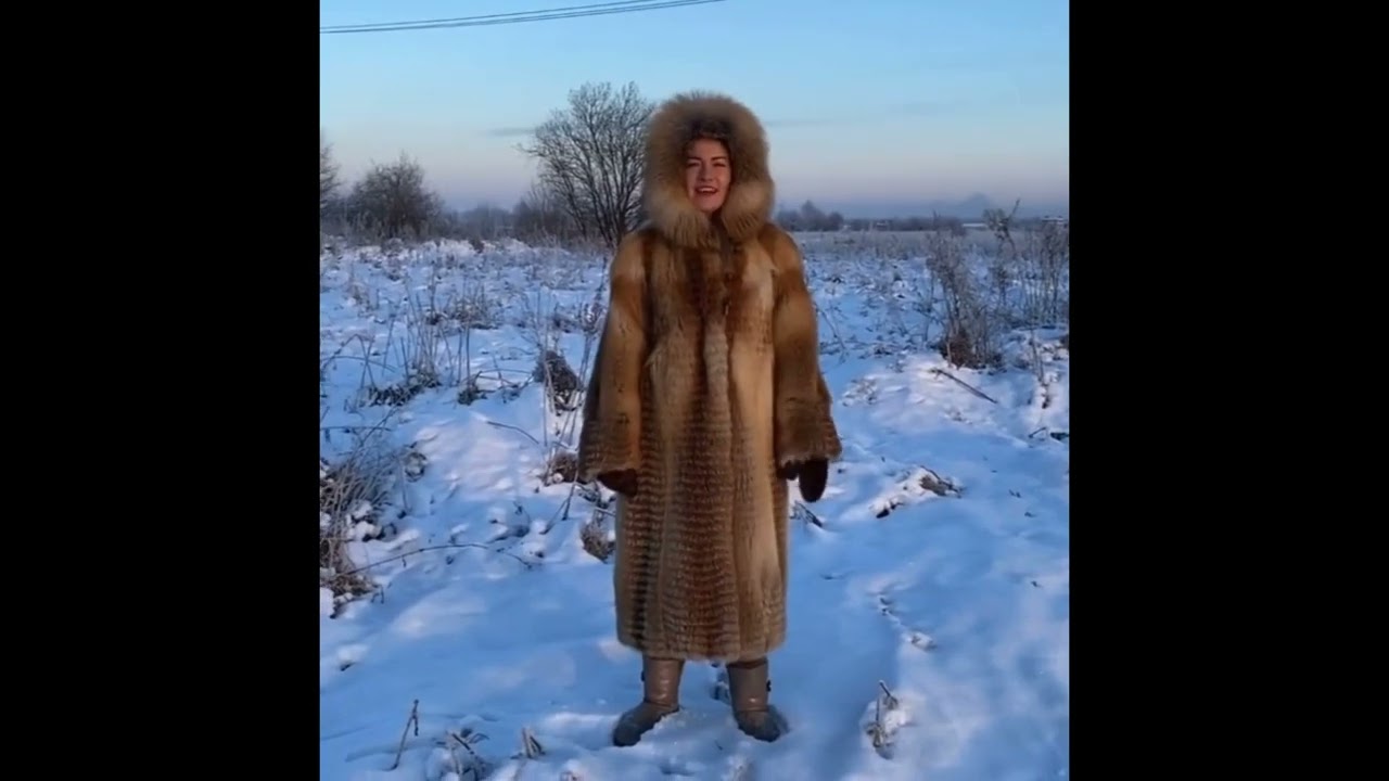 Trying beautiful Fur Coats