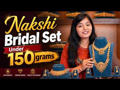 LightWeight Nakshi Bridal Gold Set | Under 150 Grams Full Bridal Look | Panna Jewellers Exclusive