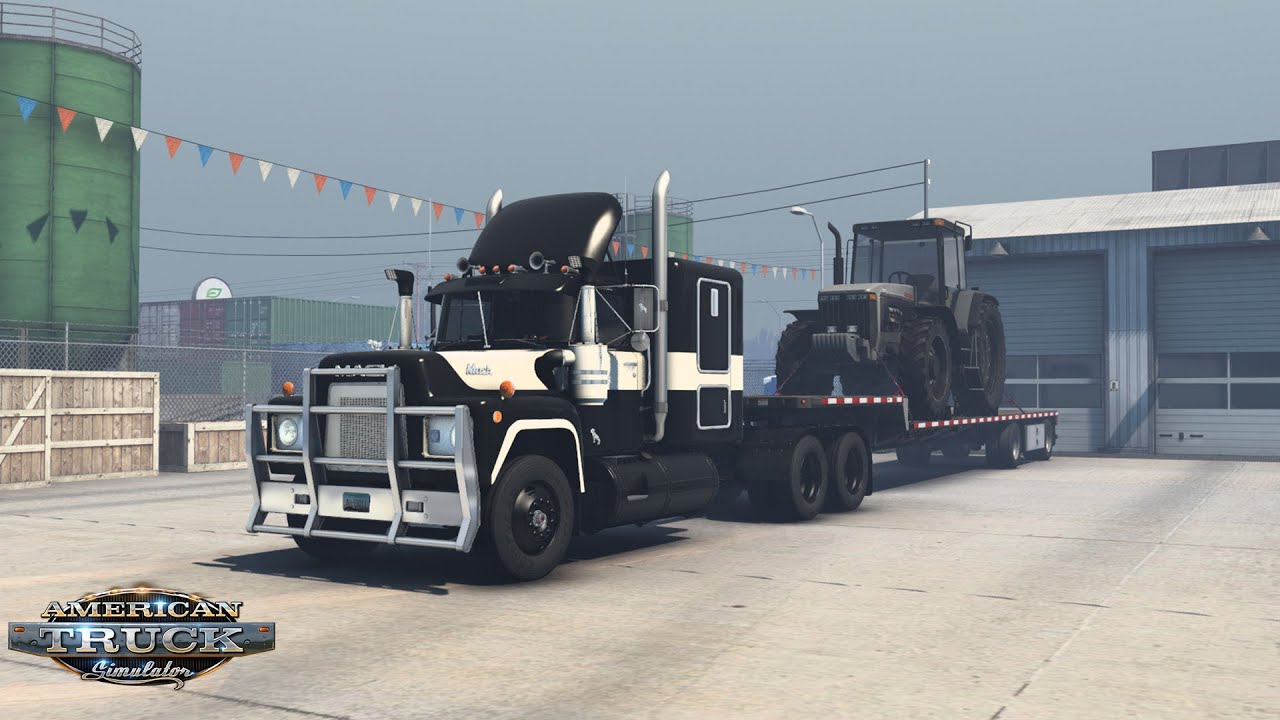 ATS Gameplay Mack R Series Glasgow MT to Havre MT Tractor 29,000lb YouTube