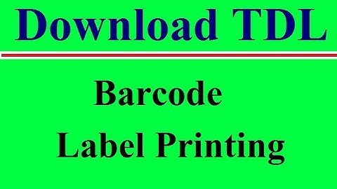 Secret Feature of Tally ERP 9 || Barcode Label Printing TDL || Download .tdl File