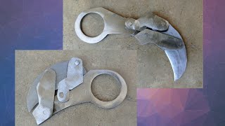 making a folding karambit