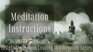 Meditation Instructions: Insight (Vipassana) Meditation Leading to Liberation Series 01