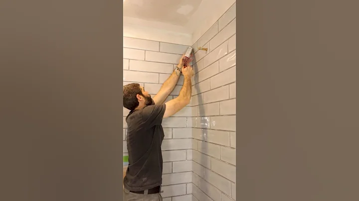 How to Silicone Tile Shower Walls (Fantastic Results) - #shorts #homerepairtutor