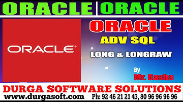 Oracle Tutorial || online training||Adv Sql | Datatypes LONG & LONGRAW by basha