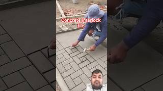 Concrete Interlock Tiles Disgn Tile