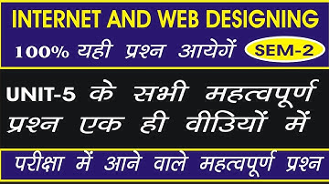 ALL IMPORTANT QUESTION INTERNET AND WEB DESIGNING FOR PGDCA EXAM 2025 ( UNIT-5) WORDPRESS