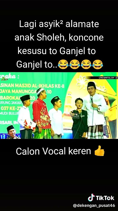 lagi asyik shalawat malah ada suara to ganjel to ganjel.