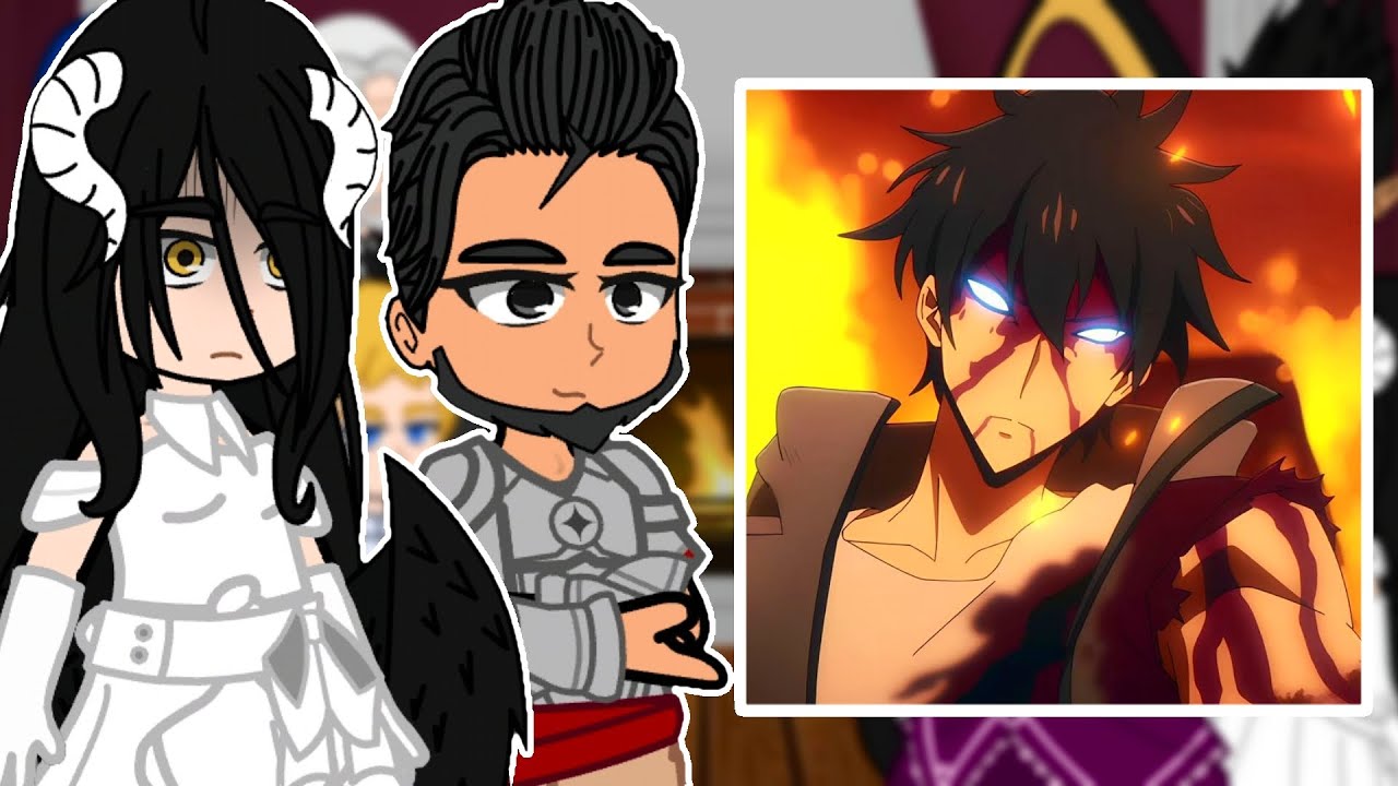 Overlord react to Sung Jin-Woo || All parts || Solo Leveling || Gacha react 🇺🇸🇧🇷