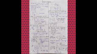 capacitor quick revision flashcard 👍👍