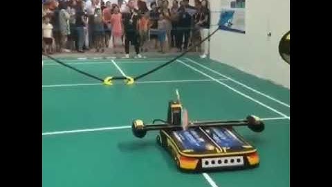 Playing badminton with Robot!