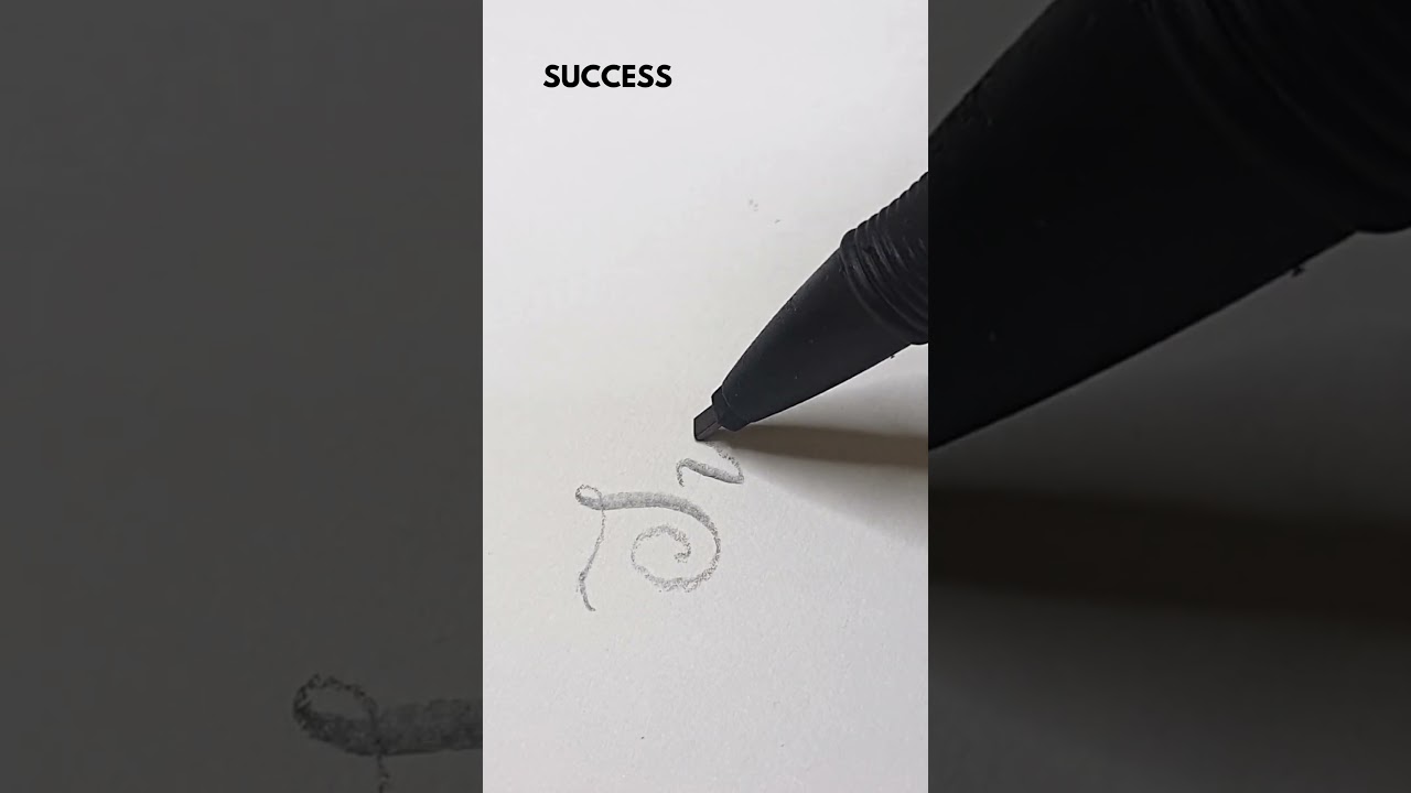 Success Lettering | Pencil Calligraphy  