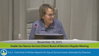 DSRSD Board Meeting 11-18-2025