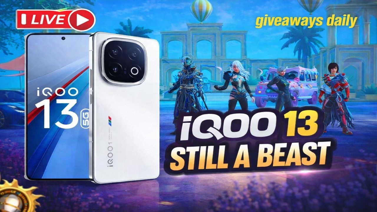 🔴 LIVE BGMI on iQOO 13 ⚡ Ultra FPS Beast Gameplay | Daily UC Giveaway 🎁 ...
