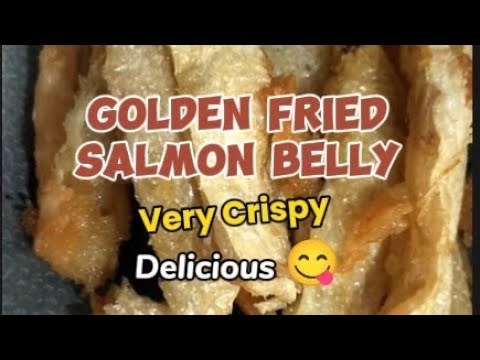 Golden Fried Salmon Belly Crispy! - YouTube