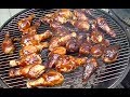How to Light a Charcoal Grill and Make Hickory Smoked BBQ Chicken Legs