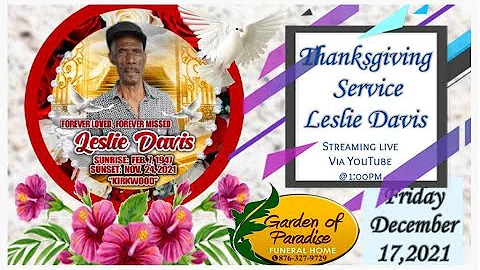 Internment Service for Leslie Davis