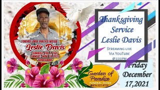 Internment Service for Leslie Davis