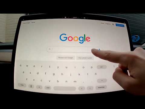 Tesla Model 3: Full screen web browser (YouTube APP)