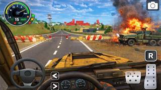 Army Cargo Truck Simulator | Realistic Military Transport Gameplay | Offroad Army Android Game screenshot 5
