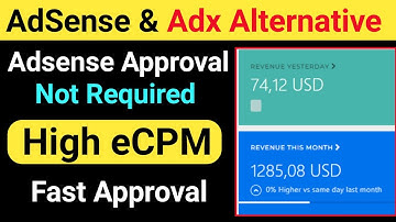 Best Adx And Adsense Alternative | Google Adsense Alternative | High CPM Ad Network