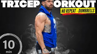 10 Min No Repeat Tricep Workout (works even with light weights) screenshot 4
