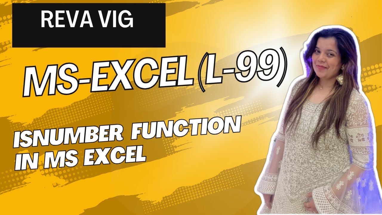 Ms Excel Lecture 99 | ISNUMBER FUNCTION in Ms Excel - YouTube