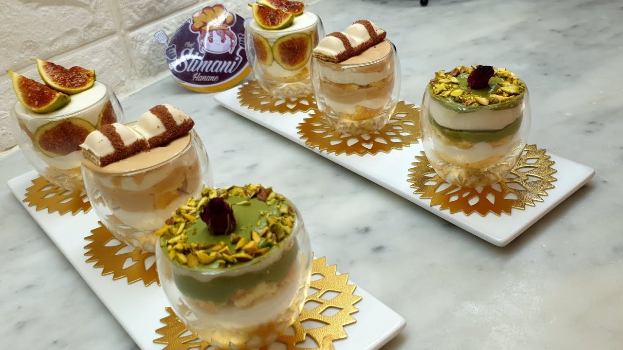 تحلية سهلة وبسيطة بثلاث أذواق وكريمة وحدة😋😋🥰