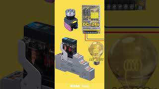 Safe Voltage Isolation: DC 24V Control of AC 220V Load.