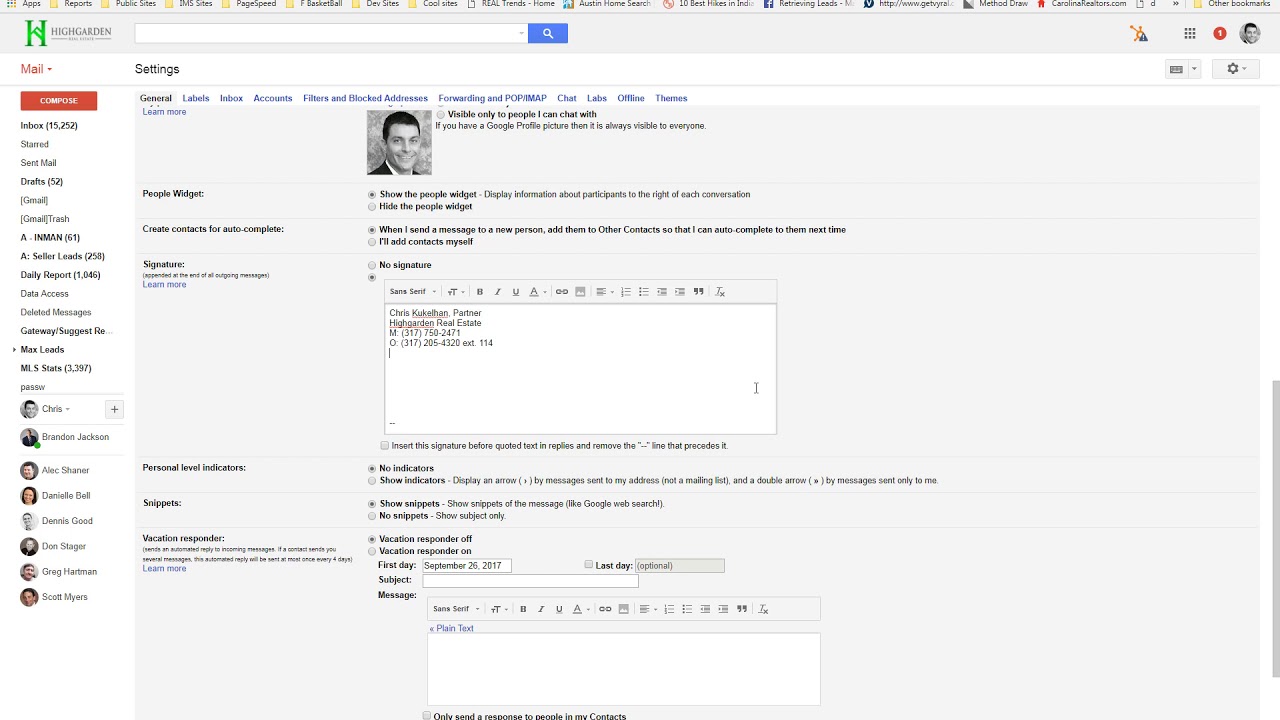 Gmail Default Signature Set Up YouTube