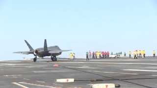 North Texas-built F-35C completes first carrier landing