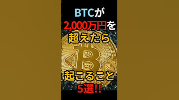 【ビットコイン(BTC)】Bitcoinが2000万円を超えたら起こること５選【仮想通貨】