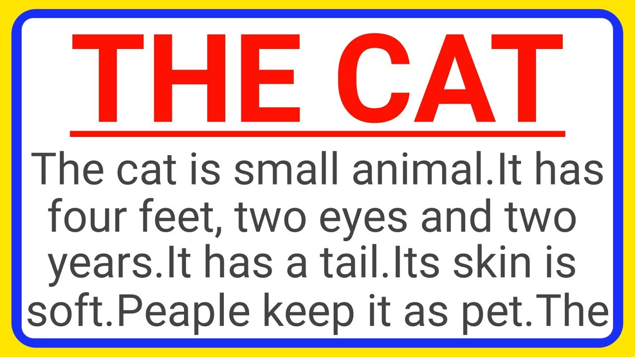 THE CAT ESSAY ON ENGLISH How To Write Essay On The Cat The Cat the-cat-essay-on-english-how-to-write-essay-on-the-cat-the-cat