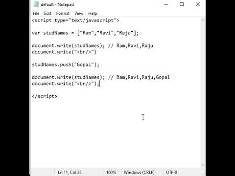 JavaScript Array Methods Part 1 - JavaScript #shorts 91