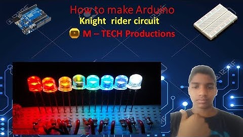 How make Knight rider circuit using Arduino UNO