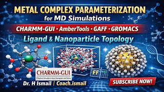 MD Parameterization of Metal Complexes & Nanoparticles Using CHARMM-GUI (Nanoinformatics Workflow)