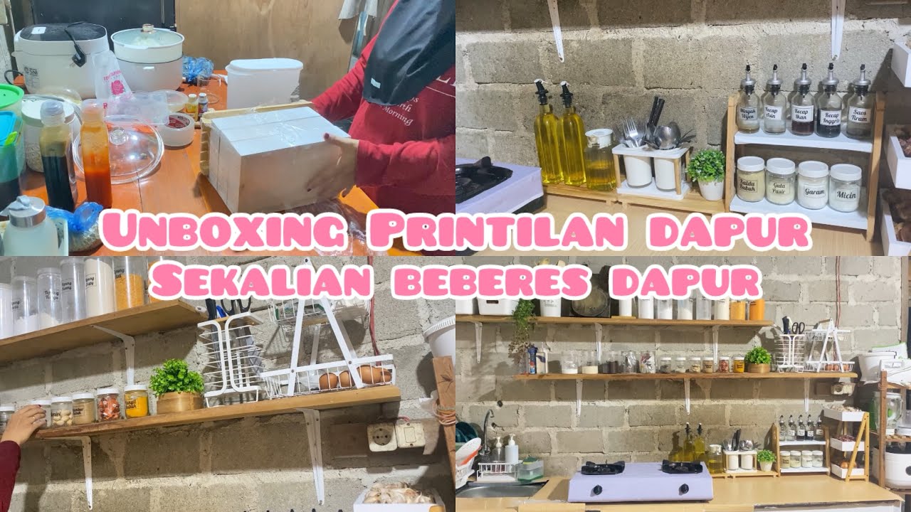 UNBOXING ‼️ BARANG PENTING + BEBERES DAPUR BIAR RAPI LAGI🍳✨