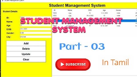 Creating Table using TKinter | Treeview | In Tamil @CodeToEverything