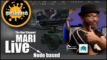 LIVE : Mari node based texturing | Mari texturing | ( EPISODE 10)