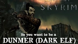 BECOMING A DUNMER (DARK ELF) | Skyrim Remastered Race Selection