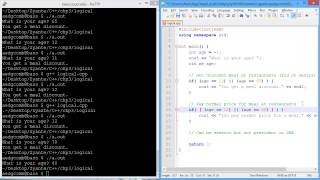 Programming example - Logical operators Wealth