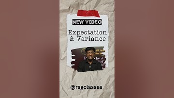 Expectation & Variance Explained in the Easiest Way | Statistics for MA Economics | RSG Classes #rsg