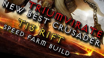 NEW Best Rift T13 Crusader Speed Farm Build - TRIUMVIRATE - Diablo 3 RoS  - Gaming with Baromir