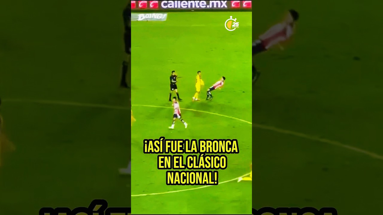 #clasiconacional #america vs #chivas #bronca #futbolera
