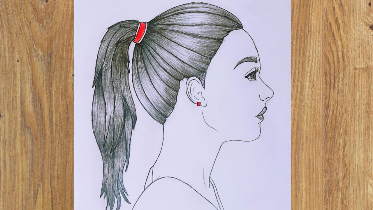 How to draw manga hair  Ponytail girl  MLT  video Dailymotion